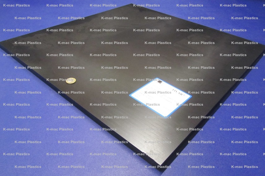 Static Disapative UHMW Plastic Sheets, Black, 1/8 to 6.0 Inch Thick